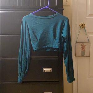 Teal Crop Top